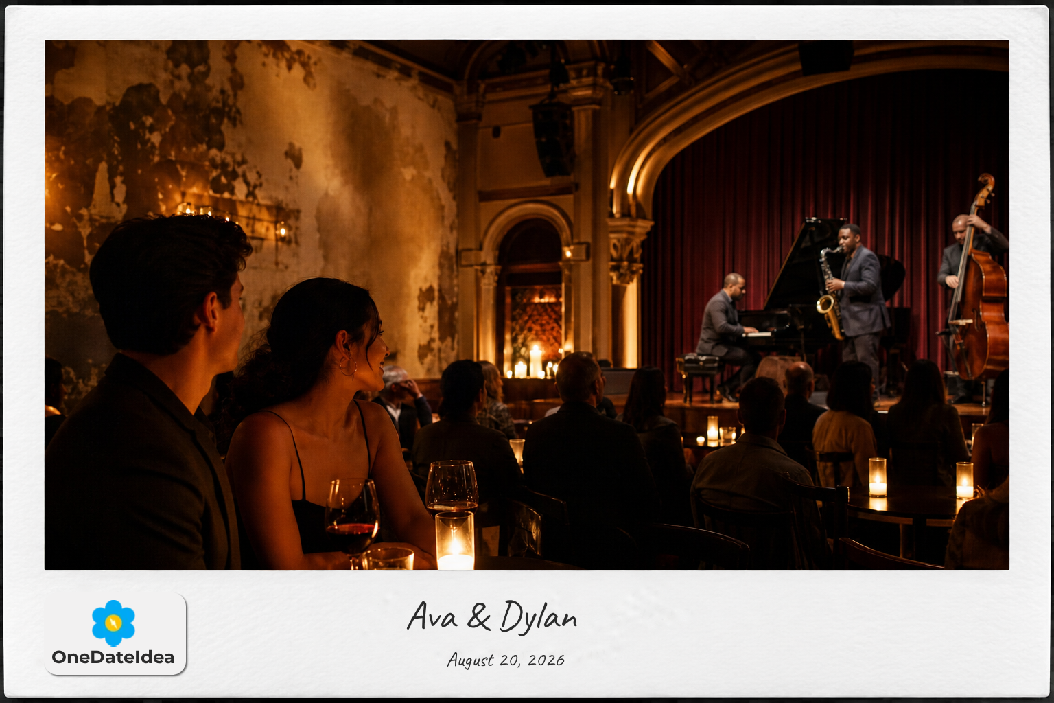 Candlelight Jazz Night at a Historic Venue date idea