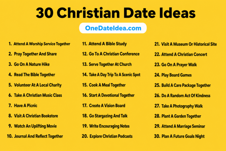 Christian Date Ideas: 20 Unique Dates to Strengthen Your Bond