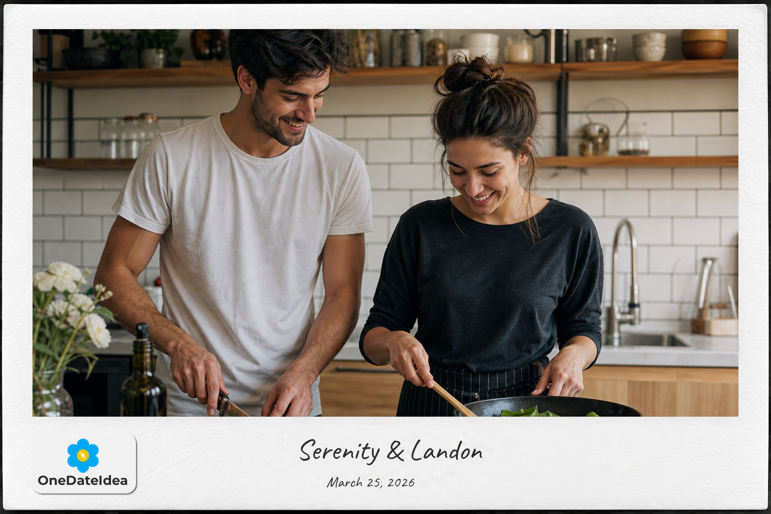 Cook dinner together date idea