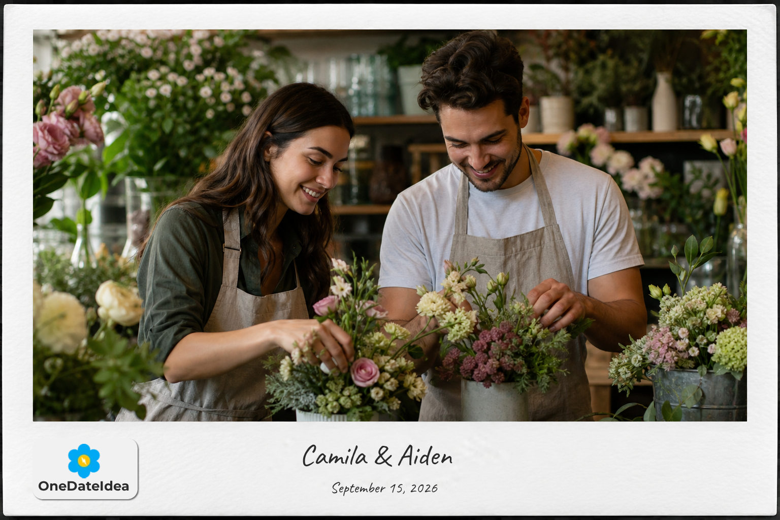 Couple’s Flower Arranging Workshop date idea