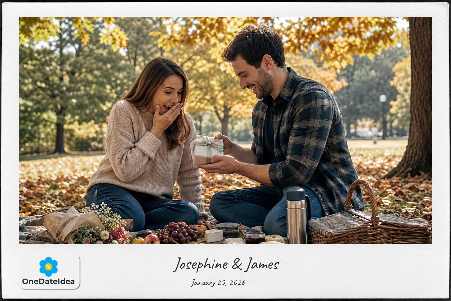 Create a Three-Surprise Autumn Picnic date idea
