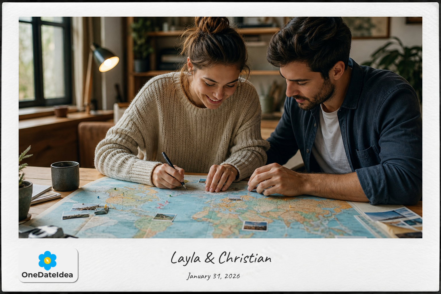 DIY Adventure Map date idea