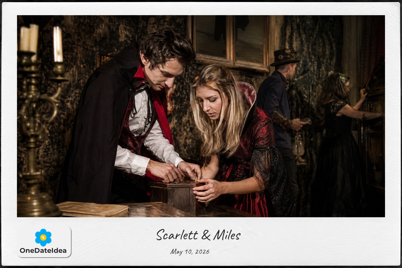 Haunted Escape Room in Costume date idea