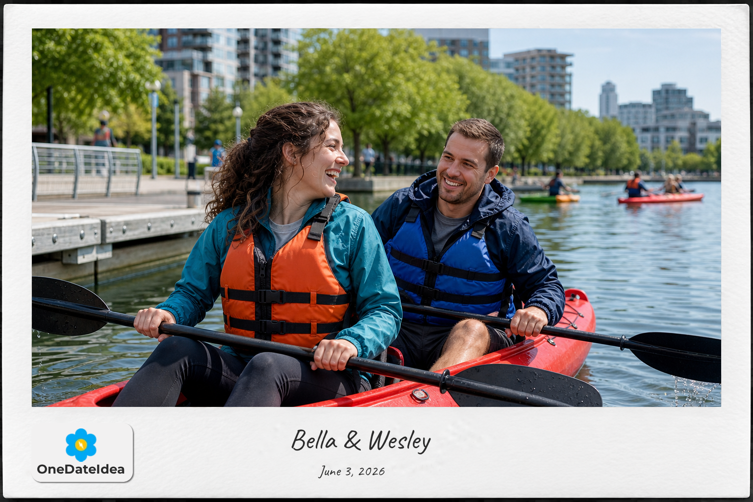 Kayak Together on City Lake date idea