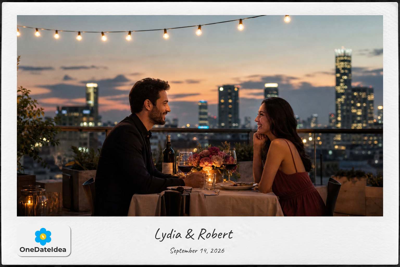 Private Rooftop Dinner date idea