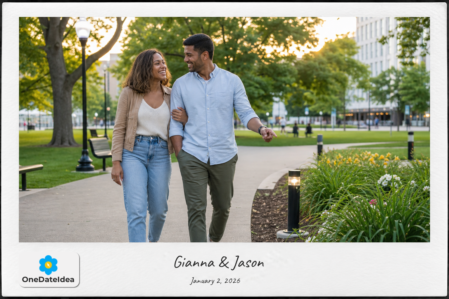 Sunset Stroll on King Commons date idea