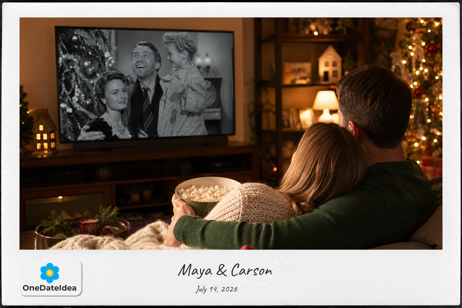 Watch Classic Christmas Movies Marathon date idea