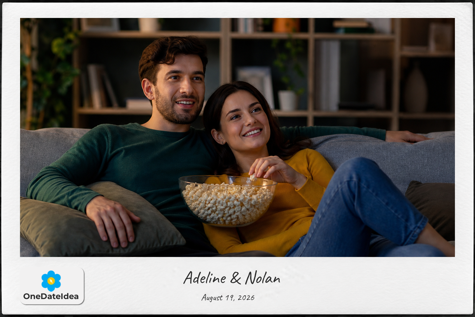 Watch movies at home date idea
